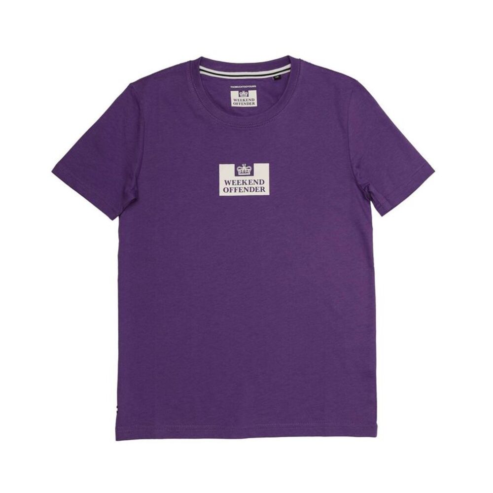 Weekend Offender Womens/Ladies The Heights Cotton T-Shirt / Purple